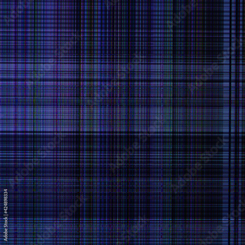 dark abstract digital background: damaged screen matrix with interference of monitor and camera matrices © BUSLIQ