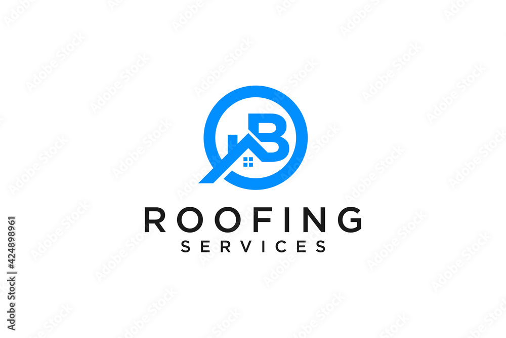 Logo design of B in vector for construction, home, real estate, building, property. Minimal awesome trendy professional logo design template on white background. Logo design of B in vector for construction, home, real estate, building, property. Minimal awesome trendy professional logo design template on white background.