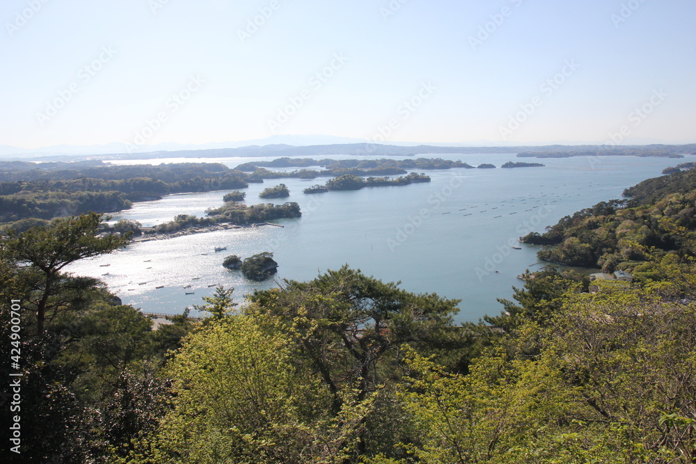 奥松島の大高森からの眺め