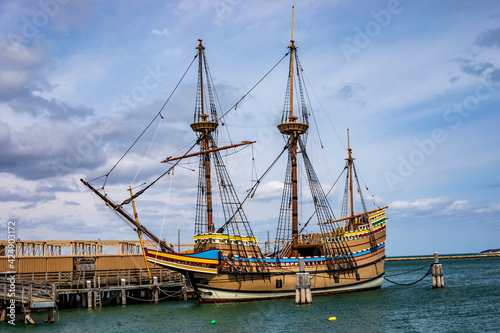 The Mayflower II ship in Plymouth. photo