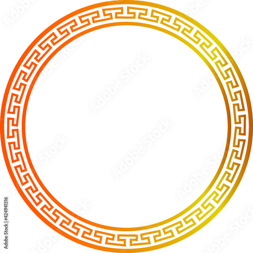 vector image of chinese circle pattern illustration