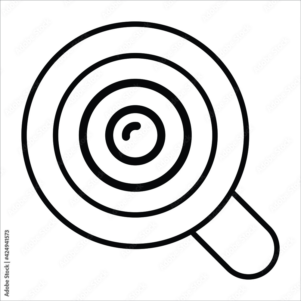 magnifying glass line icon modern illustration magnifying glass line icon modern illustration