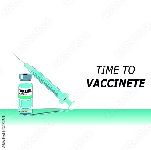 vector image illustration of injections and vaccines