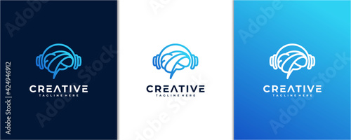 abstract logo smart music logo inspiration