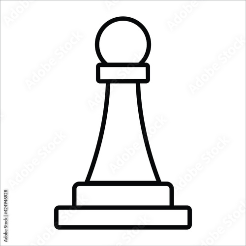 strategy line icon modern illustration