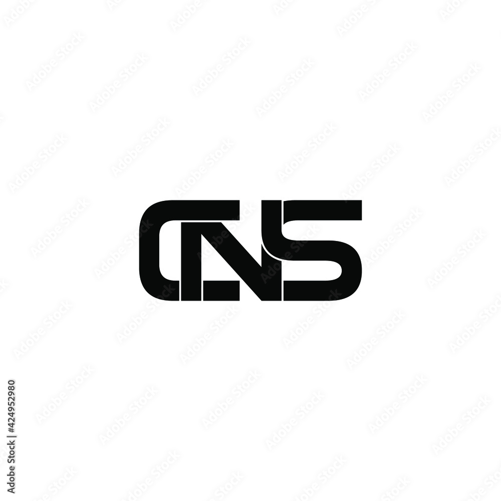 cns letter original monogram logo design cns letter original monogram logo design