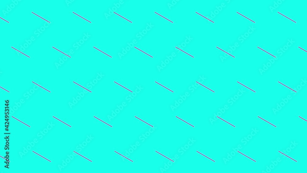 Diagonal line split into two over cyan background Diagonal line split into two over cyan background