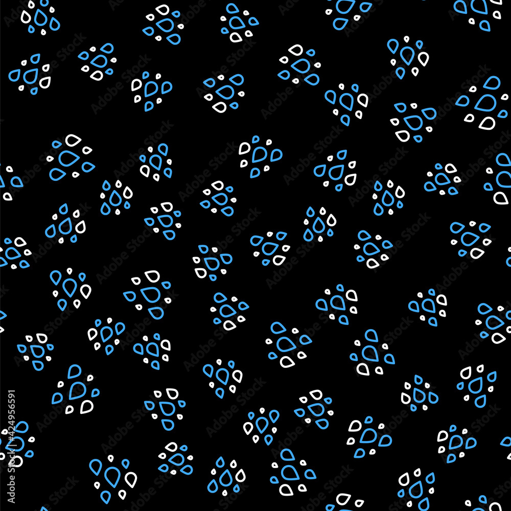 Line Water drop icon isolated seamless pattern on black background. Vector Line Water drop icon isolated seamless pattern on black background. Vector