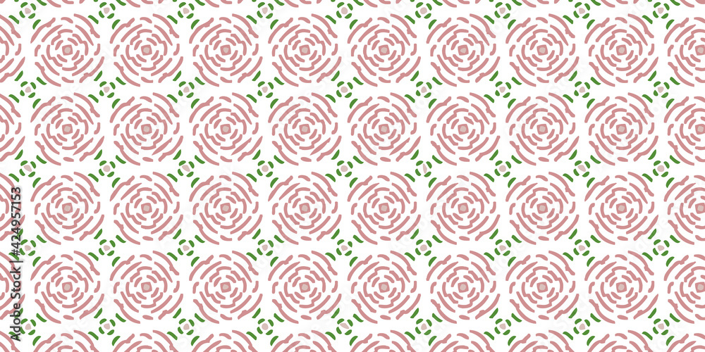 ピンクの花のかわいい繰り返しのパターン