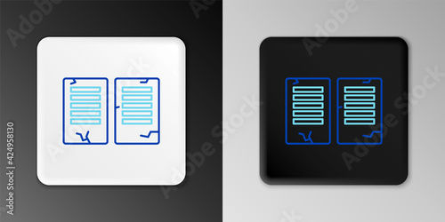 Line The commandments icon isolated on grey background. Gods law concept. Colorful outline concept. Vector
