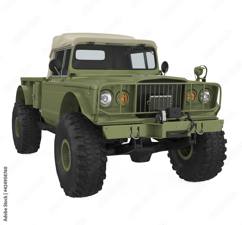 Military Vehicle Car Isolated