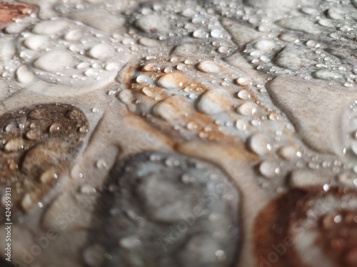 droplets on a glass