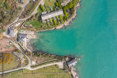 Aerial photograph taken near Padstow Harbour, Cornwall, England. © Tim