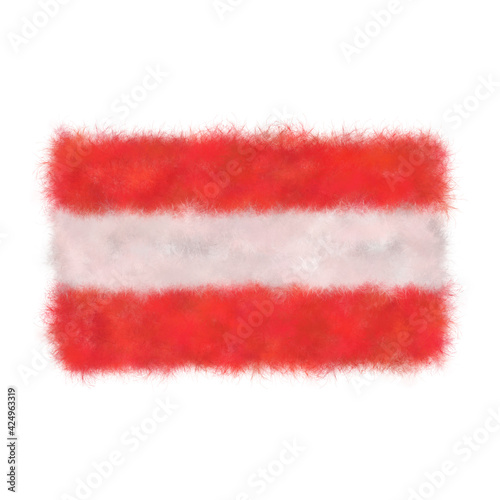 Bandiera austriaca in tessuto