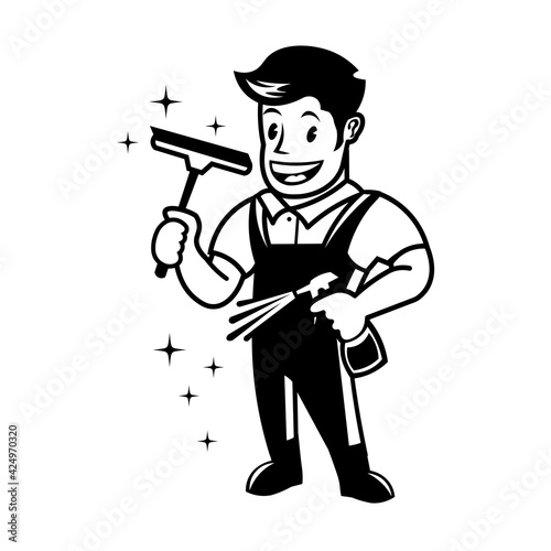 Cleaning service logo