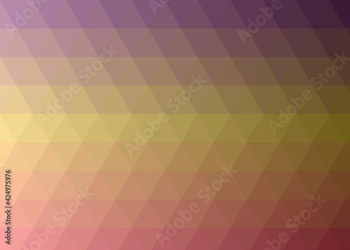 Abstract color Low-Polygones Generative Art background illustration