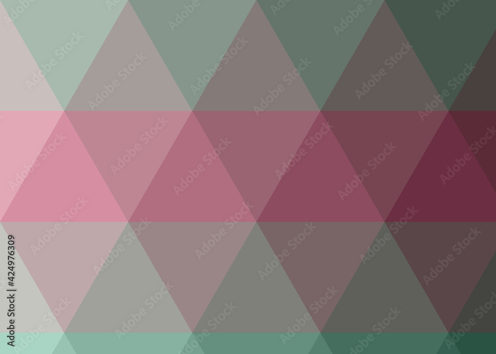 Fototapeta premium Abstract color Low-Polygones Generative Art background illustration