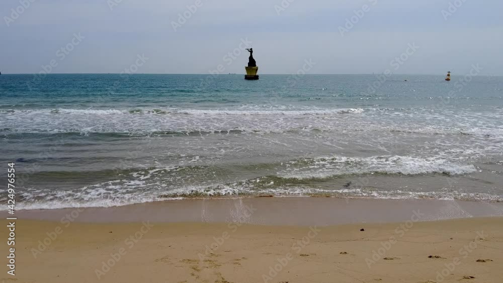 Scenery of haeundae beach, Busan, South Korea, Asia Scenery of haeundae beach, Busan, South Korea, Asia