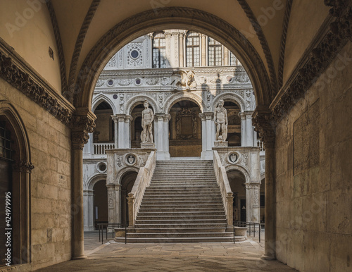 Giant s Stairway of the Doge s Palace  Venice  Italy.