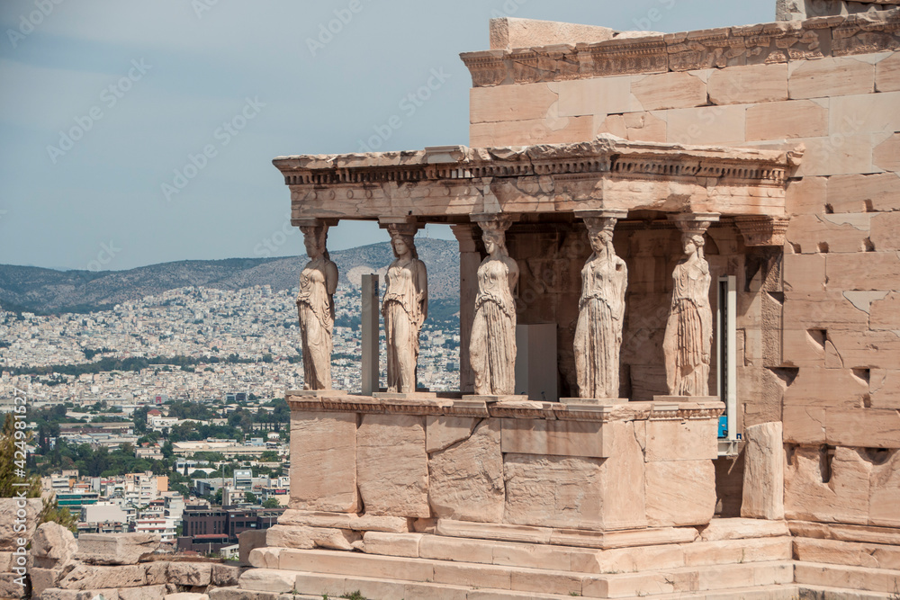 Mesmerizing view of a beautiful Parthenon temple on the Acropolis of Athens, Greece