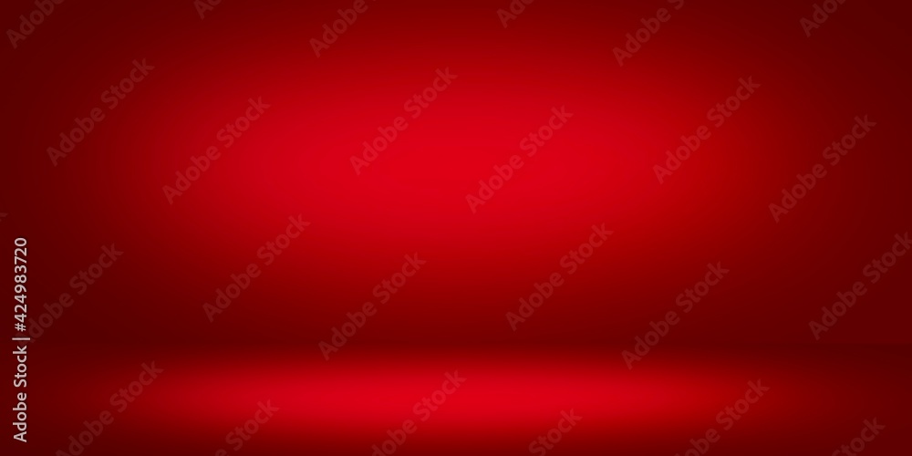 Red background for display your products ,illustration wallpaper Stock