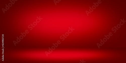 Red background for display your products ,illustration wallpaper