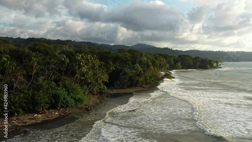 Wild jungle along the pacific ocean tropical biodiversity paradise Costa Rica photo