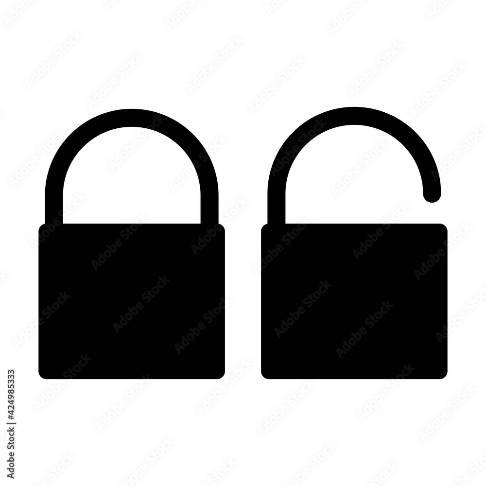 Lock, unlock icon vector. Line security symbol. Trendy flat outline ui sign design. Password concept. Thin linear graphic pictogram for web site, mobile application. Logo illustration. Vector EPS 10. Lock, unlock icon vector. Line security symbol. Trendy flat outline ui sign design. Password concept. Thin linear graphic pictogram for web site, mobile application. Logo illustration. Vector EPS 10.