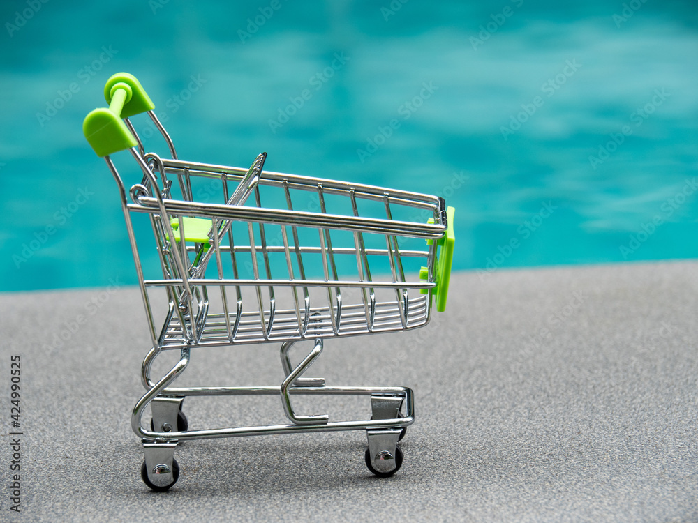 shopping cart for online shopping concept. shopping cart for online shopping concept.
