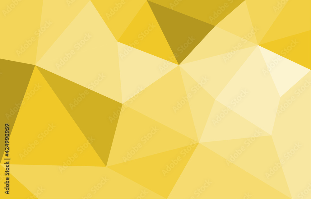 Abstract background of bright yellow low polygon geometric triangle shape, vector illustration, minimal style Abstract background of bright yellow low polygon geometric triangle shape, vector illustration, minimal style