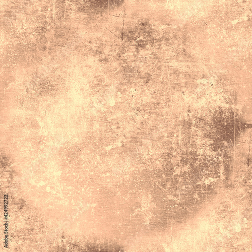 Beige Distress Grunge Wall. Brown Dirty Illustration. Overlay Old Crack Pattern. Dirt Dust Paper. Ancient Paint Wallpaper. Ink Brush Texture. Retro Structure. Rusty Vintage Grunge Wall.