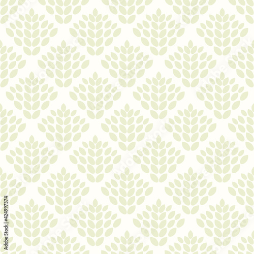 Baroque wallpaper. Seamless vector background ornate art deco decorative leaves. Damascus