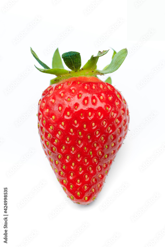Red berry strawberry isolated on white background- Image Red berry strawberry isolated on white background- Image