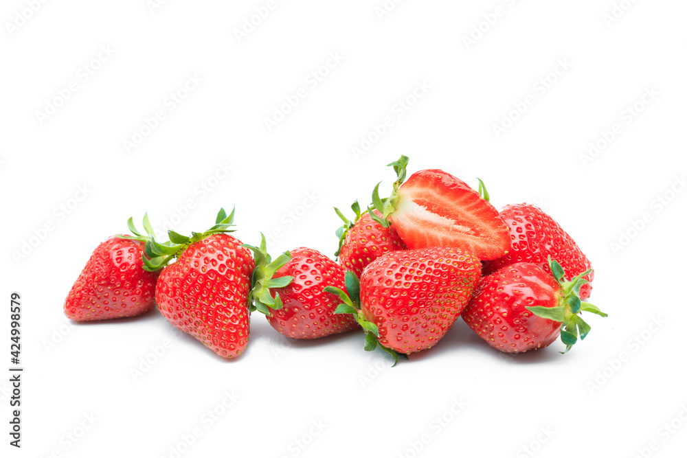 Red berry strawberry isolated on white background- Image Red berry strawberry isolated on white background- Image
