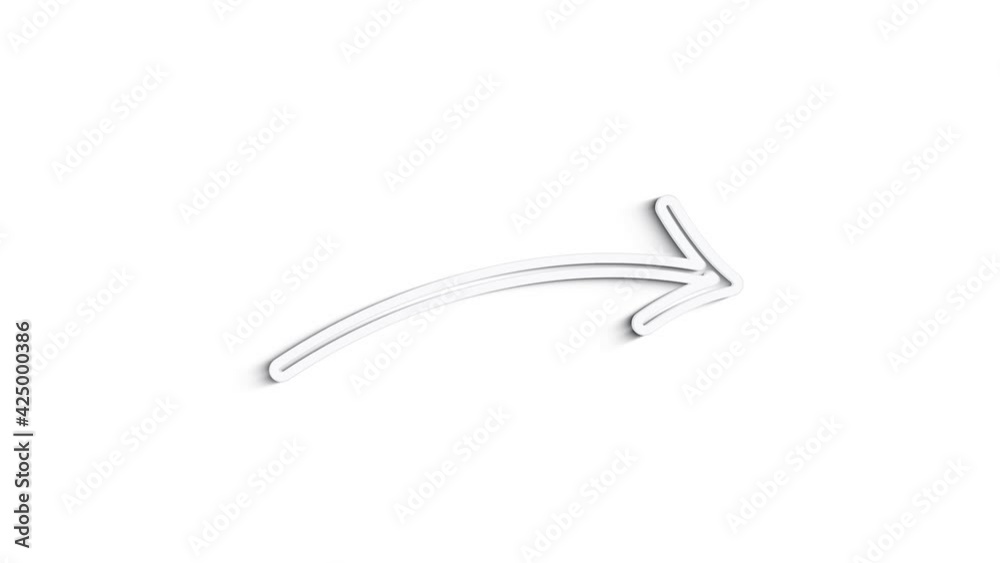 Grey arrows line icon on white background. Front view. 4K Video motion graphic animation Grey arrows line icon on white background. Front view. 4K Video motion graphic animation