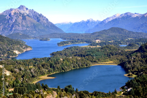 Lakes region  of glacial origin and surrounded by the Andes and Tronador mountain range
