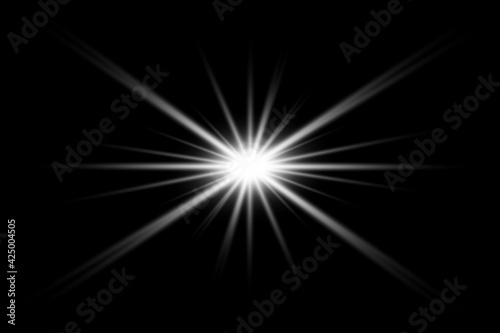 Vector transparent sunlight special lens flare light effect. PNG. Vector illustration.