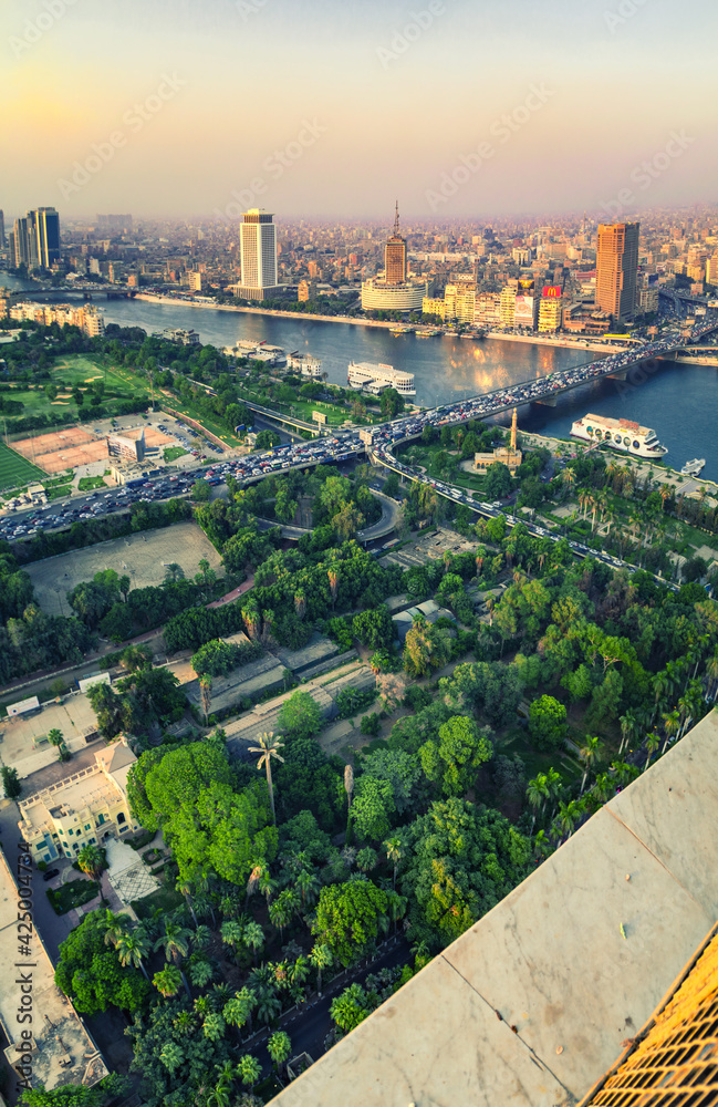 Fototapeta premium Cairo cityscape from Cairo tower