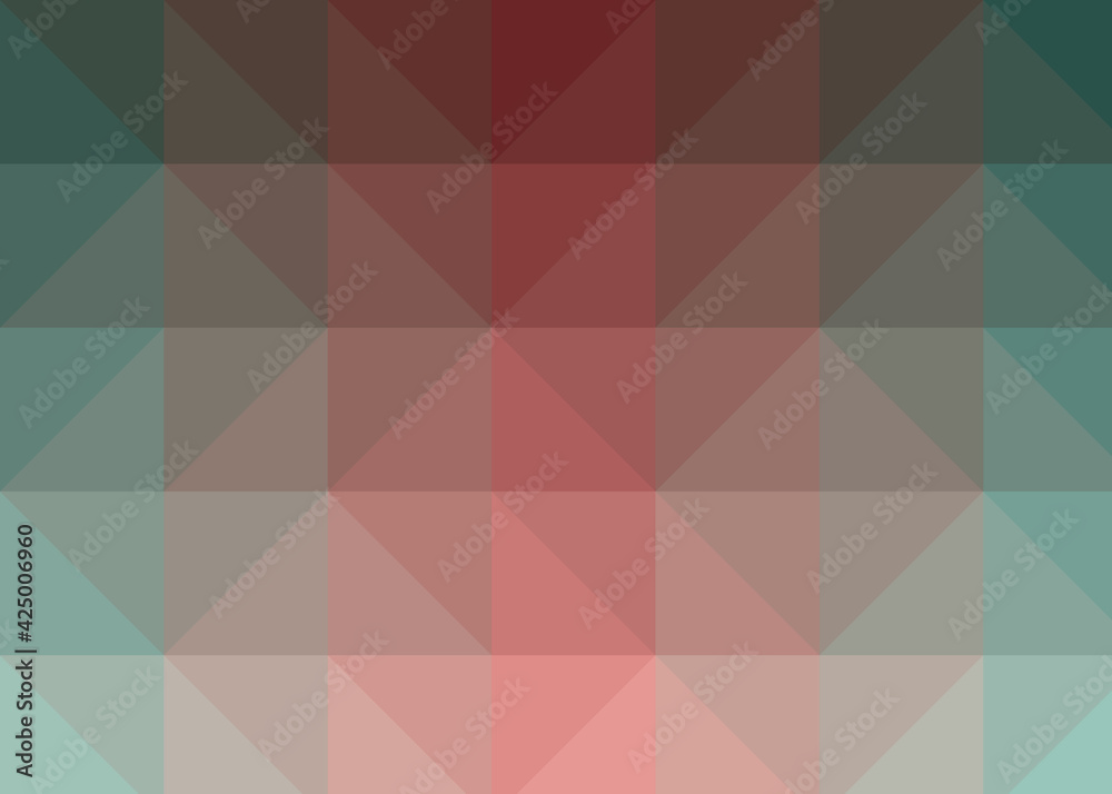 Fototapeta premium Abstract color Low-Polygones Generative Art background illustration