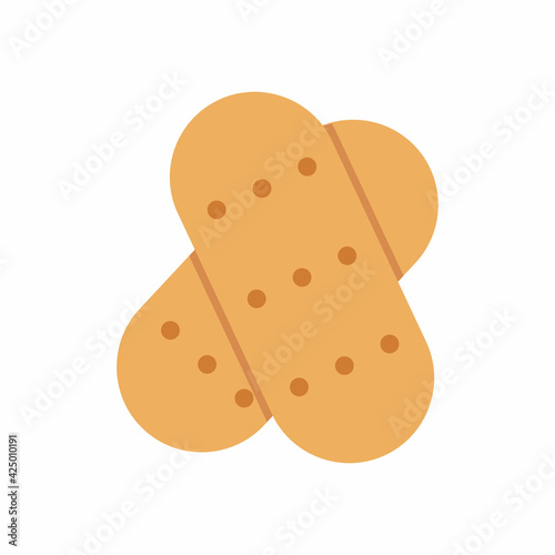 Baby cookies for toddlers. Vector icon with baby food.