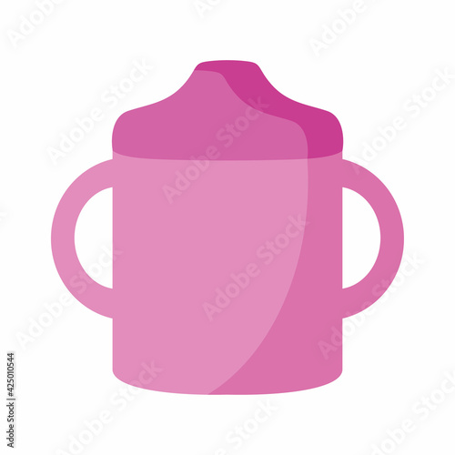 Children's water drinker. Baby bottle.