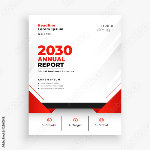 stylish annual report business brochure flyer design