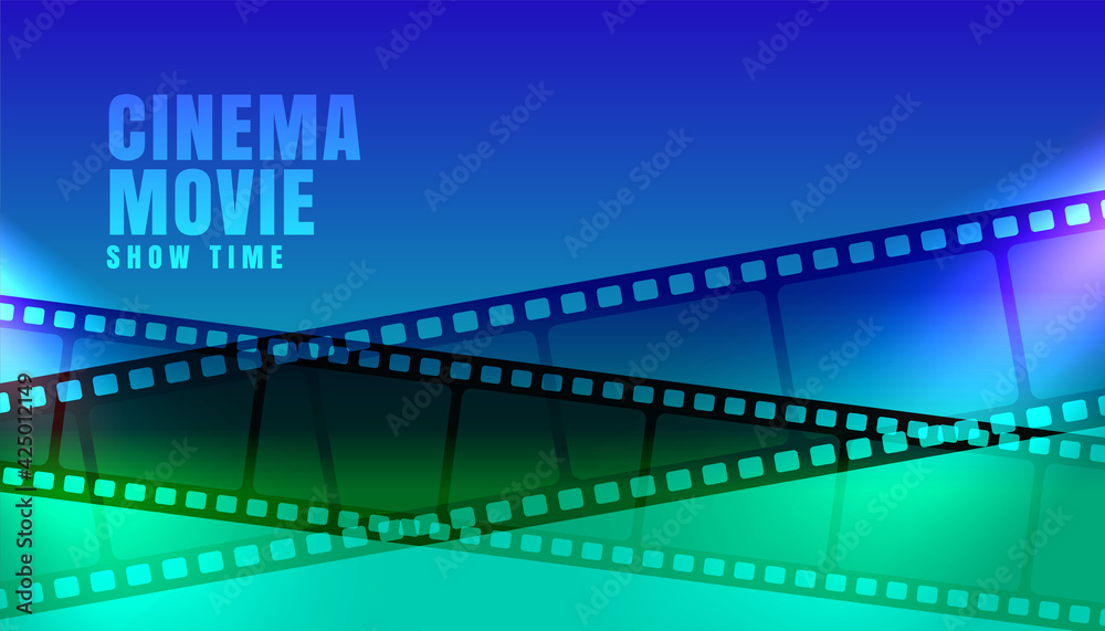 cinema movie film strip background design