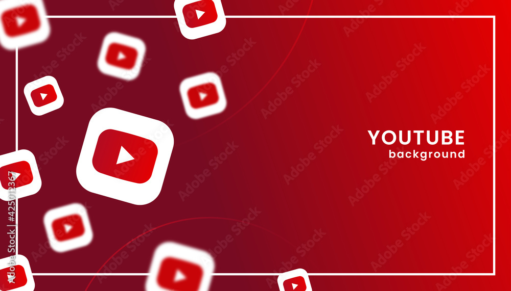 Youtube background or banner Stock Vector | Adobe Stock