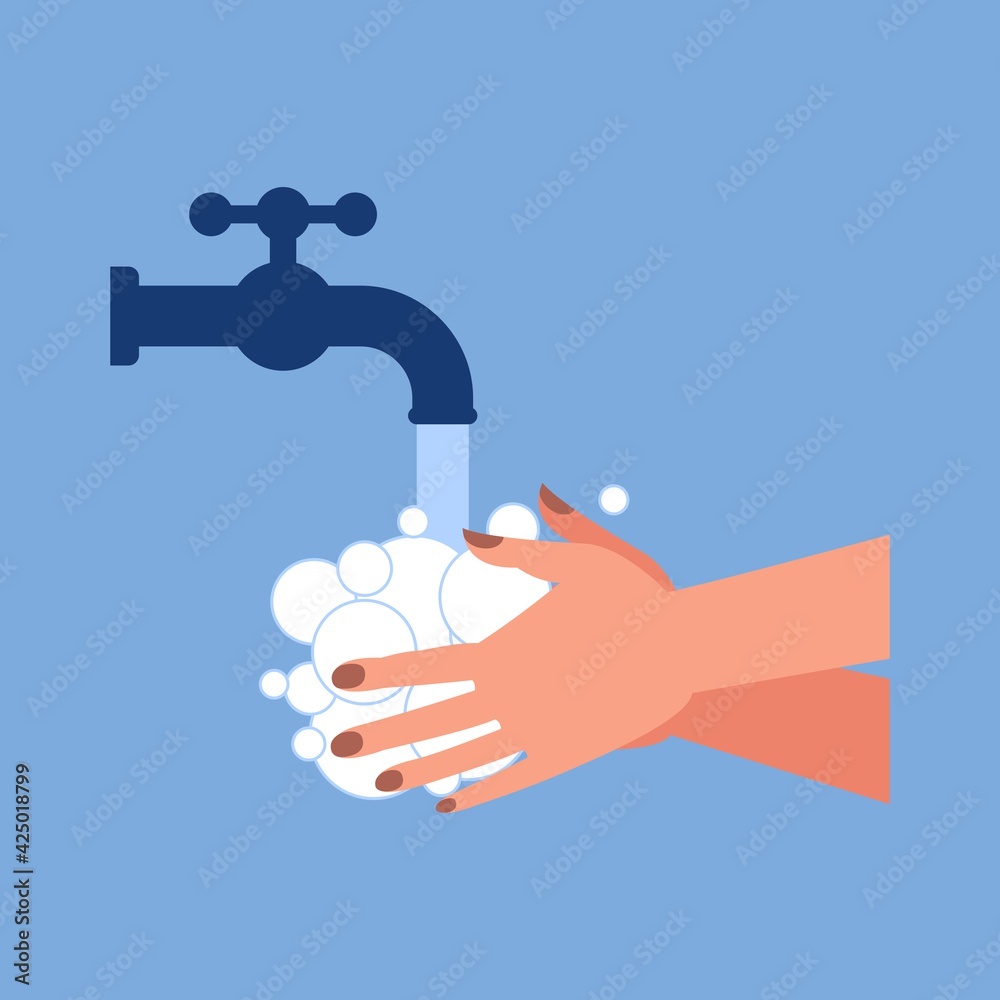 wash your hands with soap, icon washing hands to prevent virus and ...