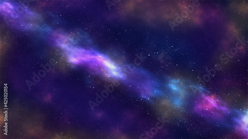 Star and galaxy, space background,milky way galaxy. © 7ASCIIz