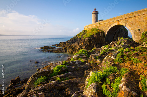 Petit Minou lighthouse near Brest city, Bretagne
