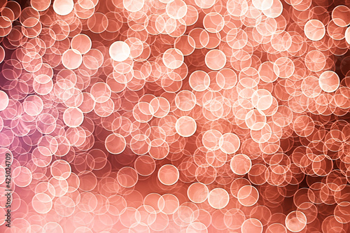 golden bokeh blurred circles background, abstract blurred design pattern © kichigin19