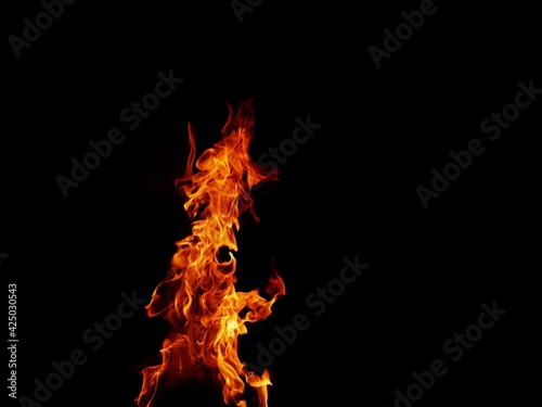 Abstract blaze fire flame texture for banner background.Strange shape lights.