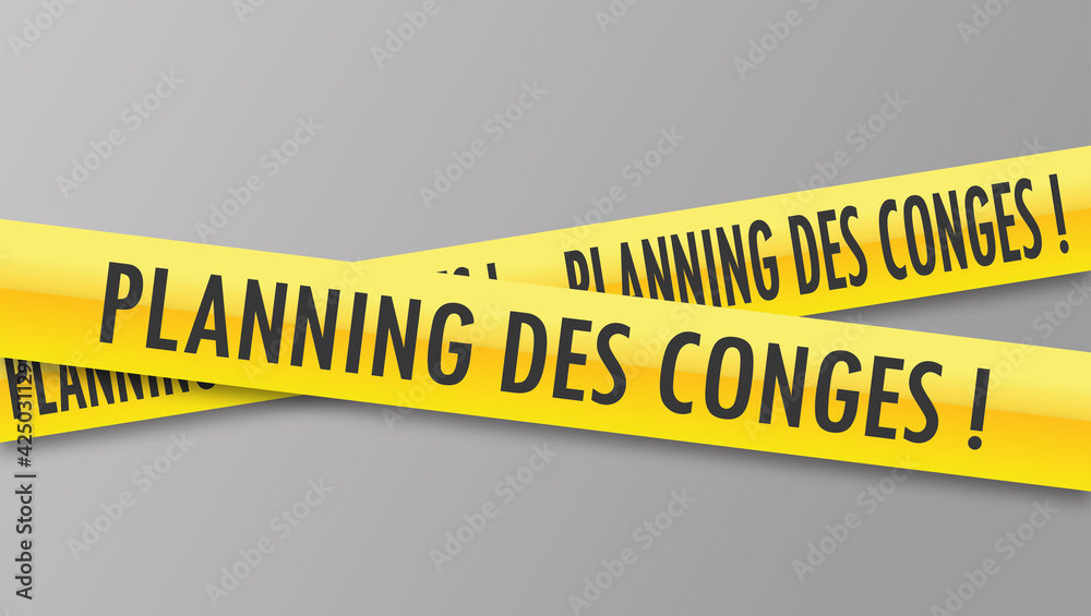 Logo planning des congés. Stock Vector | Adobe Stock